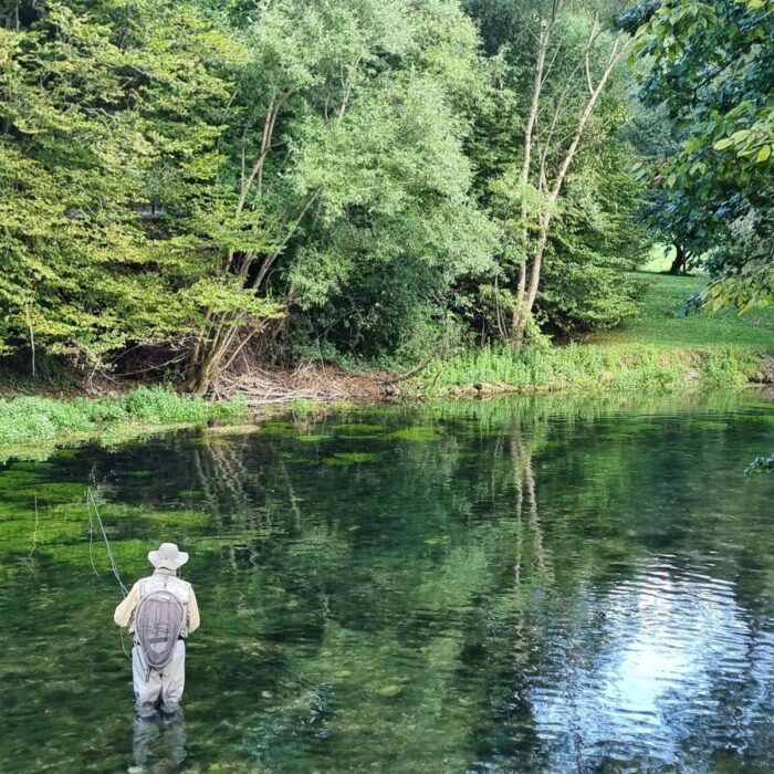 Fly fishing in Bosnia – river angler